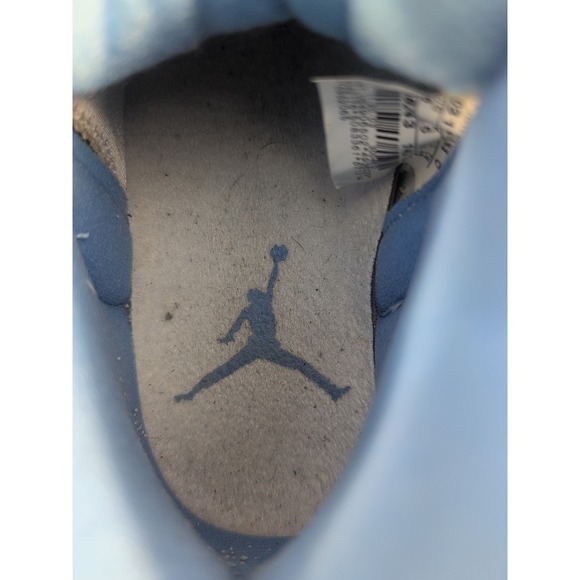 Air Jordan 12 Retro White‎ University Blue Melo 2004 Women's Size 6 - Picture 10 of 12